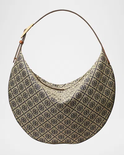 Tory Burch T Monogram Balloon Shoulder Bag In Blue