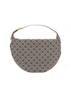 Tory Burch Large T Monogram Jacquard Balloon Bag In Blue