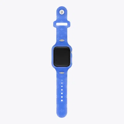 Tory Burch T Monogram Band For Apple Watch® In Blue