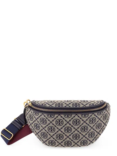 Tory Burch T Monogram Jacquard Belt Bag In Tory Navy