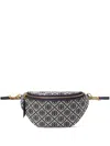 Tory Burch T Monogram Jacquard Belt Bag In Blue