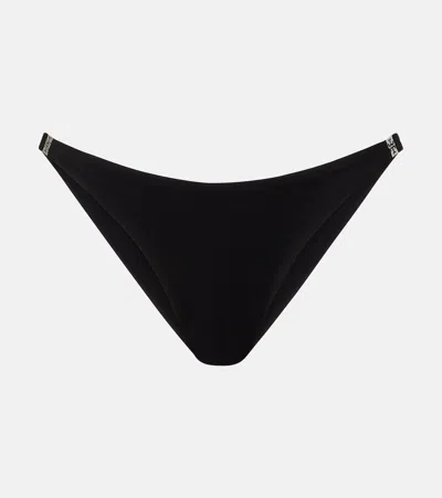Tory Burch T Monogram Bikini Bottoms In Black
