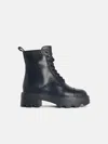 Tory Burch 't Monogram' Black Leather Ankle Boots In Black