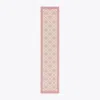 Tory Burch T Monogram Bordered Oblong Scarf In Pink