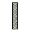 Tory Burch T Monogram Bordered Scarf In Black
