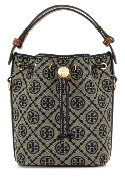 Tory Burch T-monogram Bucket Bag In Blue