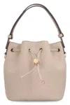 Tory Burch T Monogram Bucket Bag In Gray