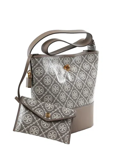 Tory Burch T Monogram Bucket Bag In Multi
