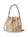 Tory Burch T 모노그램 버킷 백 In Neutral