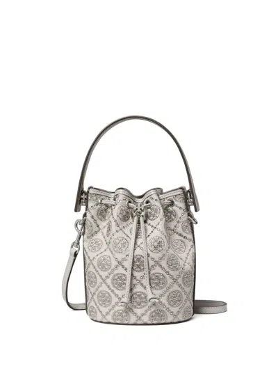 Tory Burch T Monogram Bucket Bag In Neutrals