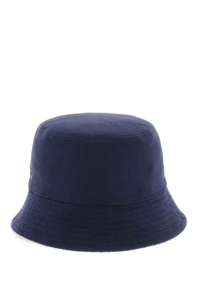 Tory Burch T Monogram Bucket Hat In Tory Navy (beige)