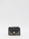 Tory Burch T Monogram Card Holder In Beige