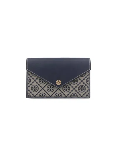 TORY BURCH TORY BURCH T MONOGRAM CHAIN WALLET – BEIGE