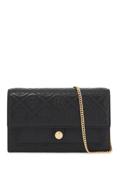 Tory Burch T Monogram Wallet In Black (black)