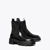 Tory Burch T Monogram Chelsea Lug Boot In Black