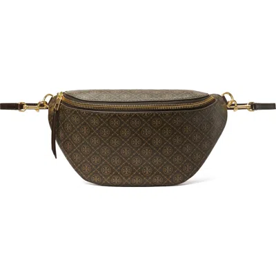 Tory Burch T Monogram Coated Canvas Belt Bag In French Press