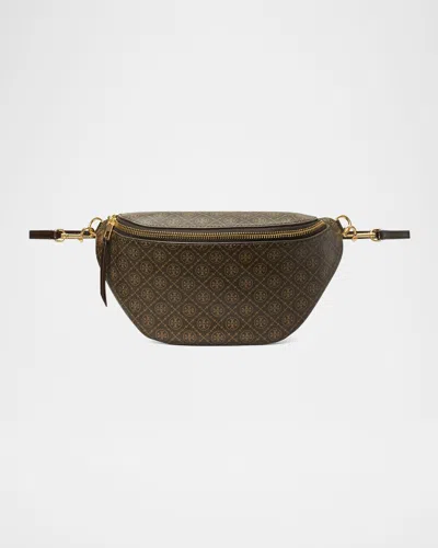 TORY BURCH T MONOGRAM COATED CANVAS BELT BAG