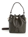 TORY BURCH T MONOGRAM COATED CANVAS BUCKET BAG CROSSBODY BAGS BEIGE