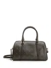 Tory Burch T Monogram Coated Canvas Mini Barrel Bag Handbags Beige