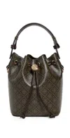 Tory Burch T Monogram Coated Canvas Mini Bucket Bag French Press In French Press