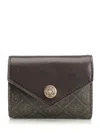 Tory Burch T Monogram Coated Canvas Small Envelope Wallet Wallets Beige