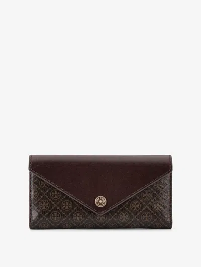 TORY BURCH T-MONOGRAM COATED CANVAS WALLET