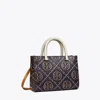 Tory Burch T Monogram Contrast Embossed Top-handle Tote