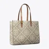 Tory Burch T Monogram Contrast Embossed Tote