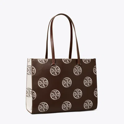 TORY BURCH T MONOGRAM CONTRAST EMBOSSED TOTE
