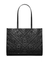 Tory Burch T Monogram Contrast Leather Tote