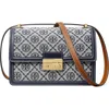 Tory Burch T Monogram Convertible Shoulder Bag In Tory Navy