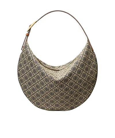 Tory Burch T Monogram Crescent Bag