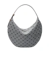 Tory Burch Balloon Small T Monogram Jacquard Shoulder Bag In Gray