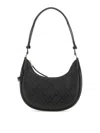 Tory Burch T Monogram Crescent Moon Bag In Black