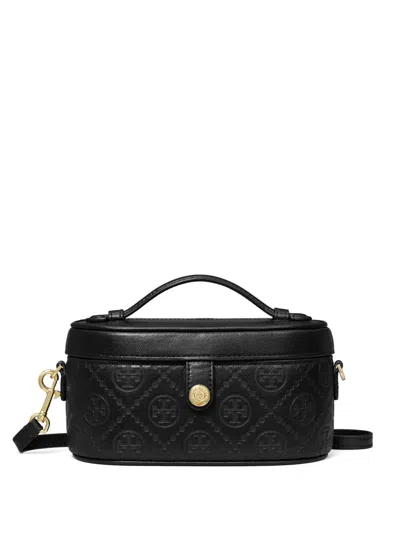 Tory Burch T Monogram Cross Body Bag In Black