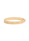 Tory Burch T Monogram Crystal-embellished Bracelet In Gold