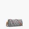Tory Burch T Monogram Cylinder Bag In Blue