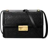 Tory Burch T Monogram Debossed Convertible Shoulder Bag In Black
