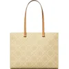 Tory Burch T Monogram Debossed Pebble Leather Tote