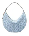 TORY BURCH T MONOGRAM DENIM BALLOON BAG