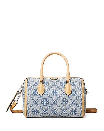 Tory Burch T Monogram Denim Crossbody In Blue