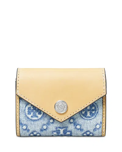 Tory Burch T Monogram Denim Envelope Wallet