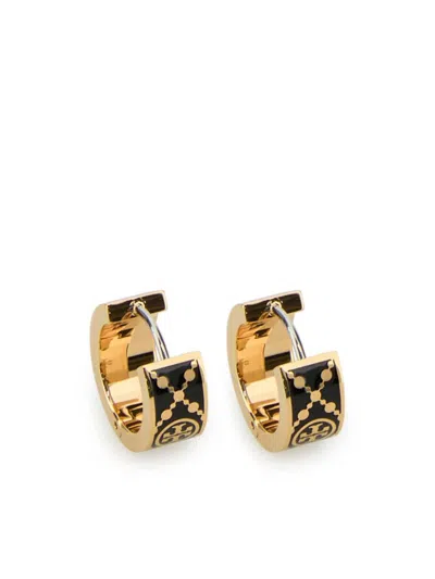 Tory Burch T-monogram Earrings In Gold