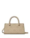 Tory Burch T Monogram Embossed Small Rectangular Tote In Fresh Clay/gold