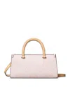 Tory Burch T Monogram Embossed East/west Tote In Powder Pink