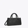 Tory Burch T Monogram Embossed Small East-west Tote In Black