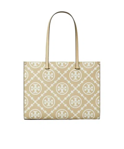 TORY BURCH T MONOGRAM-EMBOSSED TOTE BAG