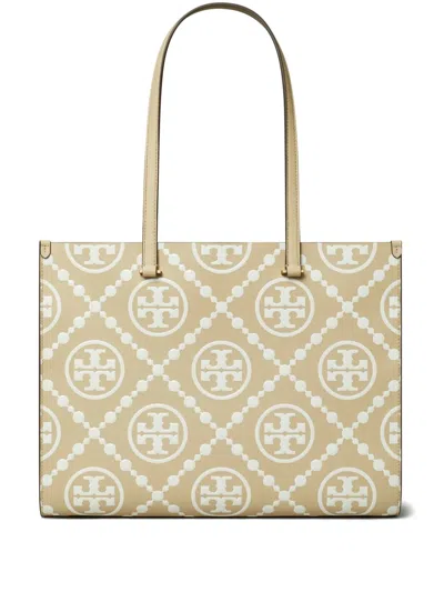 TORY BURCH T MONOGRAM-EMBOSSED TOTE BAG