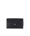 Tory Burch T Monogram Envelope Chain Wallet In Black