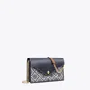 Tory Burch T Monogram Envelope Chain Wallet In Tory Navy